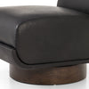 Bronwyn Swivel Chair Heirloom Black Parawood Base Detail Four Hands
