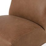 Bronwyn Swivel Chair Palermo Cognac Top Grain Leather Seating Four Hands