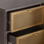 Brooklyn Brass Sideboard Open Cabinets FBN-SB55GMBR