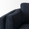 Mercana Brooks Sofa angled arm rest and pillow view 