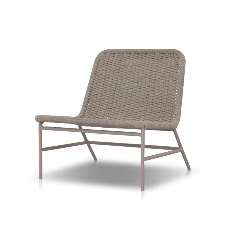 Bruno Outdoor Chair Ivory Rope Angled View 102475-003