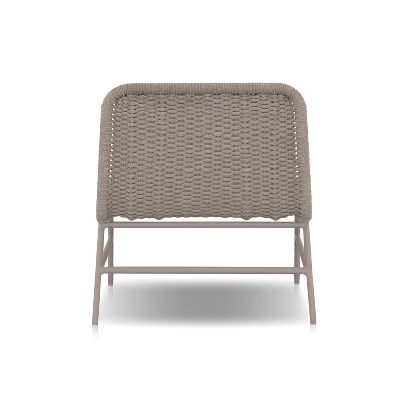 Bruno Outdoor Chair Ivory Rope Back View Four Hands