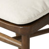 Four Hands Buxton Counter Stool Drifted Oak Savile Flax Cushion