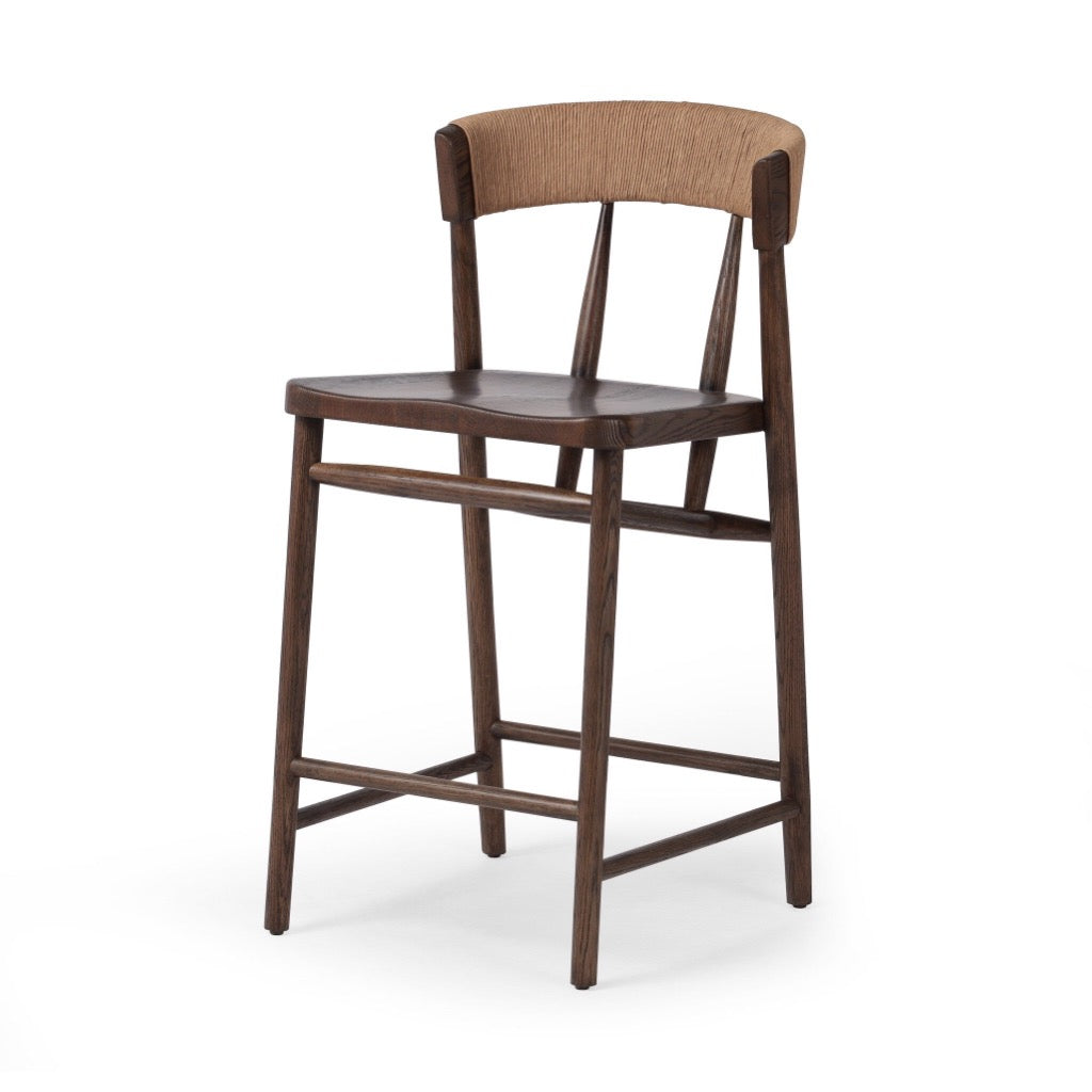 Four Hands Buxton Stool angled view 