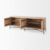 Mercana Cairo Sideboard angled open door view