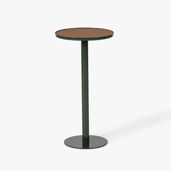Co.House Designs Calder Leather Drink Table - Olive Green