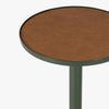 Calder Leather Drink Table CH-1004755 overhead of leather tabletop