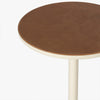 Co.House Designs Calder Leather Side Table tabletop view 