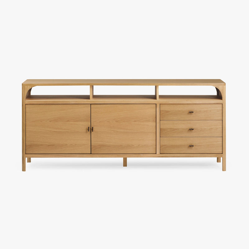 Co.House Designs Cali Oak Sideboard Natural Front Facing View