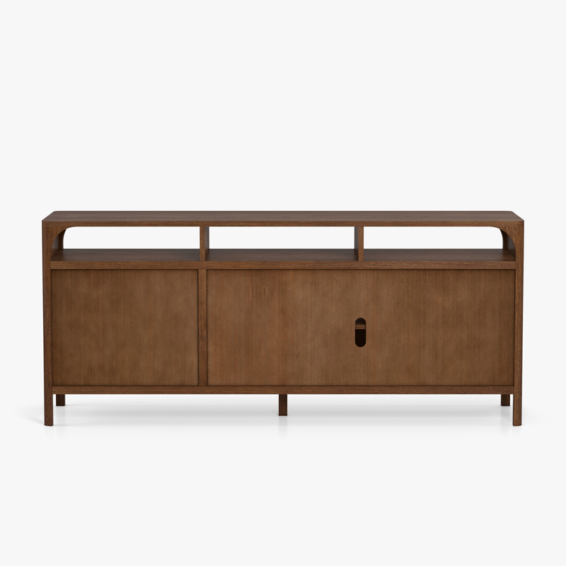 Co.House Designs Cali Oak Sideboard Walnut Back View