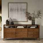 Co.House Designs Cali Oak Sideboard Walnut Staged View CH-1001879-VN13-FN-ST-BF-WT-OS