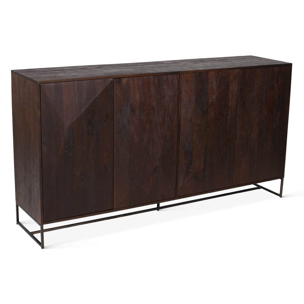 HTD Cambridge 76" Sideboard angled view 