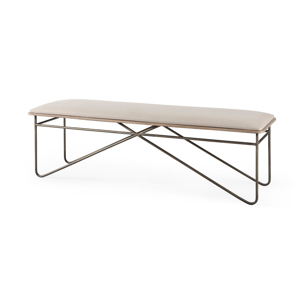 Mercana Camille Bench angled view 
