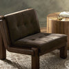 Camilo Chair Nubuck Cigar Staged View in Living Room 242121-001