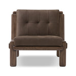 Four Hands Camilo Chair Nubuck Cigar Front Facing View