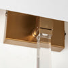 Cantabria Wall Sconce 67943 brass and clear base