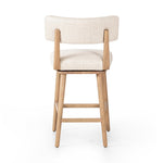 Cardell Swivel Counter Stool Essence Natural Back View Four Hands