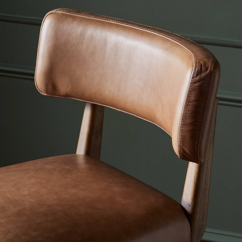 Cardell Swivel Stool 238329-006 leather back