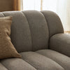 Carina Sofa Weslie Flax Staged View Channeled Seating Four Hands
