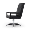 Carla Executive Desk Chair Heirloom Black Side Angled View 236532-001