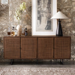 Carmel Sideboard Brown Wash Staged View Four Hands