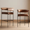 Carrie Counter Stool Chaps Saddle Staged View Four Hands