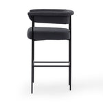 Four Hands Carrie Bar Stool FIQA Boucle Slate Side View