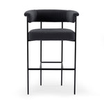 Carrie Bar Stool FIQA Boucle Slate Front Facing View 108498-007