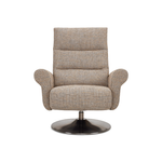 Carter Comfort Relax Recliner Arther Oyster Front Facing View American Leather