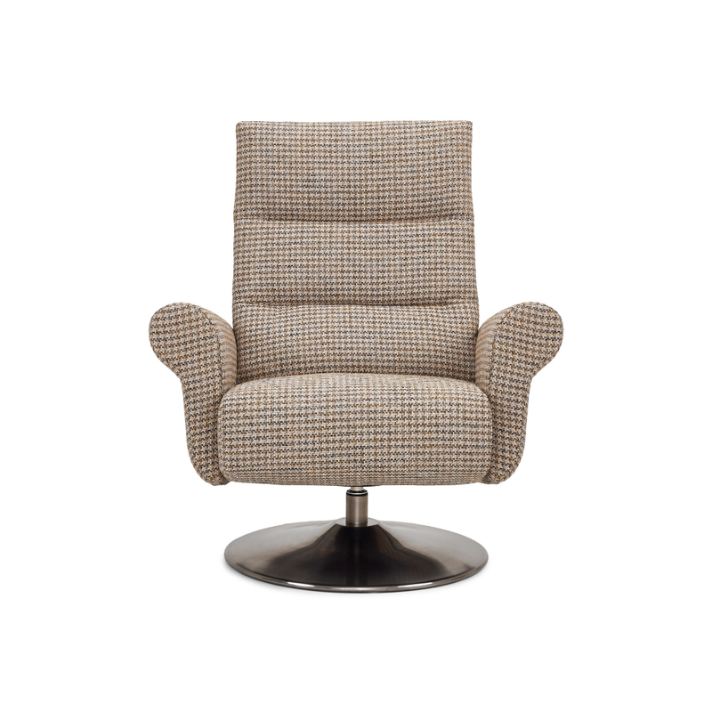 Carter Comfort Relax Recliner Arther Oyster Front Facing View American Leather