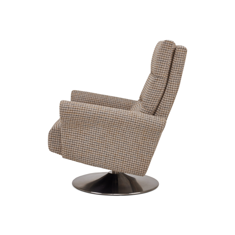 American Leather Carter Comfort Relax Recliner Arther Oyster Side View