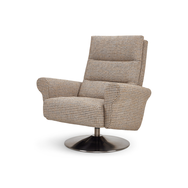 American Leather Carter Comfort Relax Recliner Arther Oyster Angled View