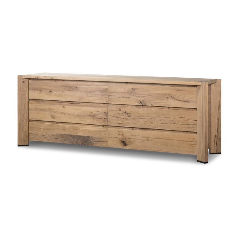 Cassio Dresser Natural Reclaimed French Oak Angled View 242188-001