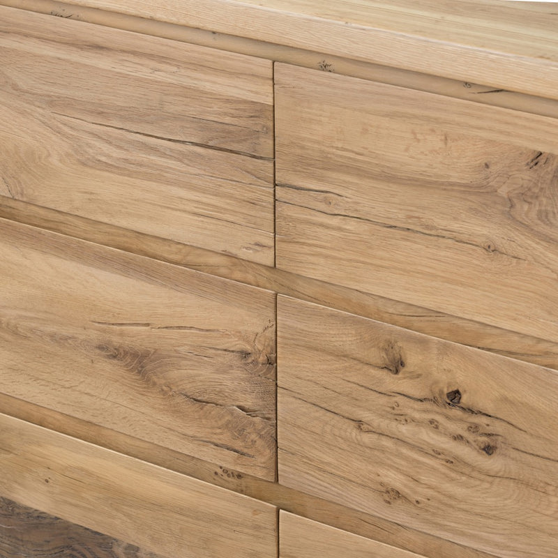 Cassio Dresser Natural Reclaimed French Oak Natural Graining and Cracking Detail 242188-001