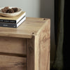 Four Hands Cassio Nightstand Natural Reclaimed French Oak Staged View