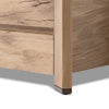 Four Hands Cassio Nightstand Natural Reclaimed French Oak Angled Legs