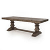 Castle Dining Table - Wax Bleached Pine
