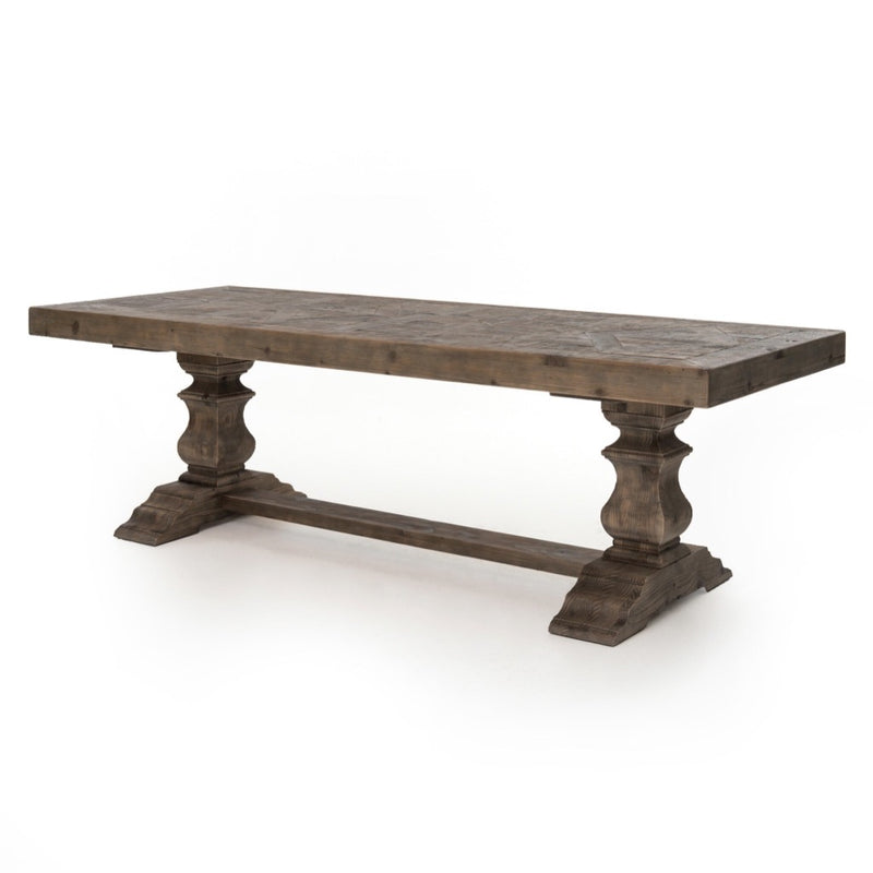 Castle Dining Table - Wax Bleached Pine