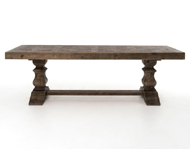 Castle Dining Table - Wax Bleached Pine