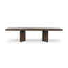 Four Hands Castro Dining Table 118" front view 