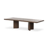 Four Hands Castro Dining Table 118" angled view 