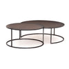 Catalina Nesting Coffee Table Antique Copper Clad Angled View