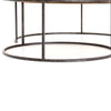Catalina Nesting Coffee Table Antique Copper Clad Iron Base