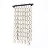 Four Hands Ceramic Wall Hanging Speckled Cream Ceramic Angled View