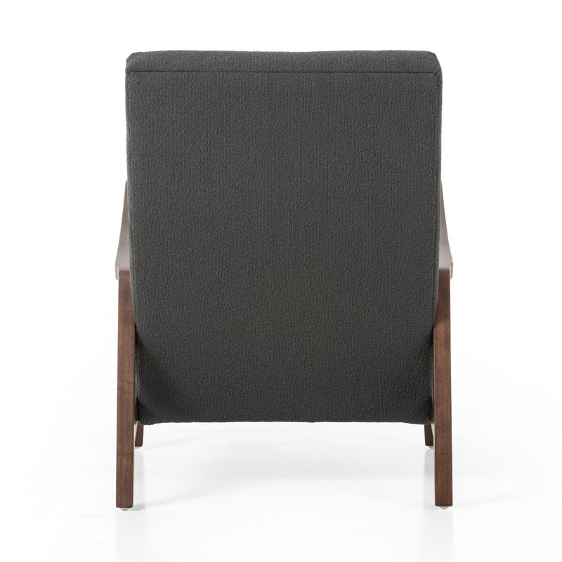 Chance Chair Fiqa Boucle Charcoal Back View Four Hands