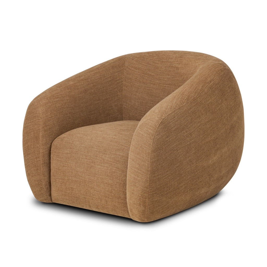 Four Hands Channing Swivel Chair angled view 