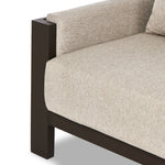 Chapman Outdoor Metal Sofa 106" 247428-002 leg view 