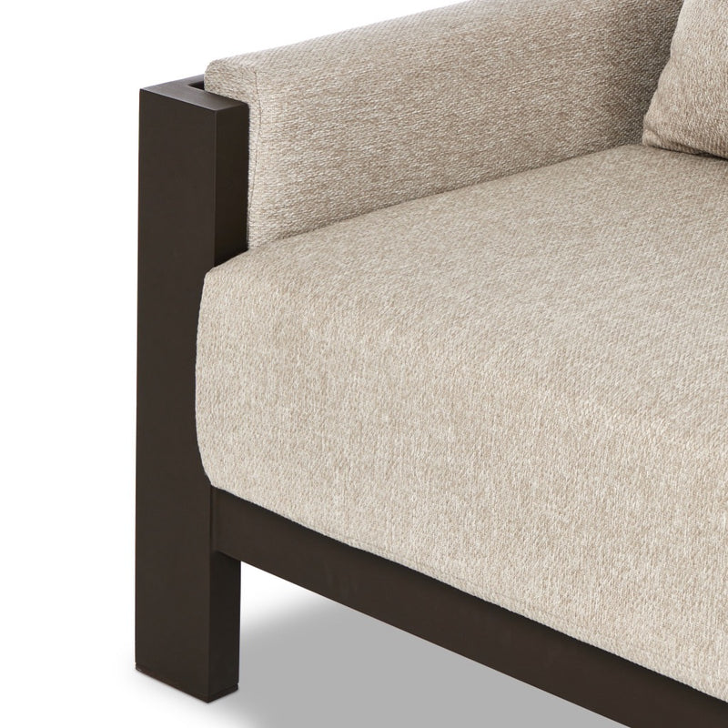 Chapman Outdoor Metal Sofa 106" 247428-002 leg view 