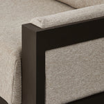 Chapman Outdoor Metal Sofa 106" 247428-002 front arm corner 