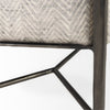 Charlotte Accent Bench 69367 metal crossbar view 